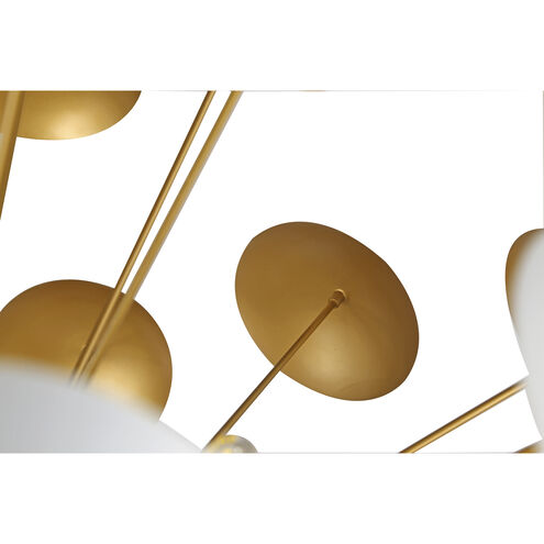 Canada 10 Light 28 inch Brass Chandelier Ceiling Light